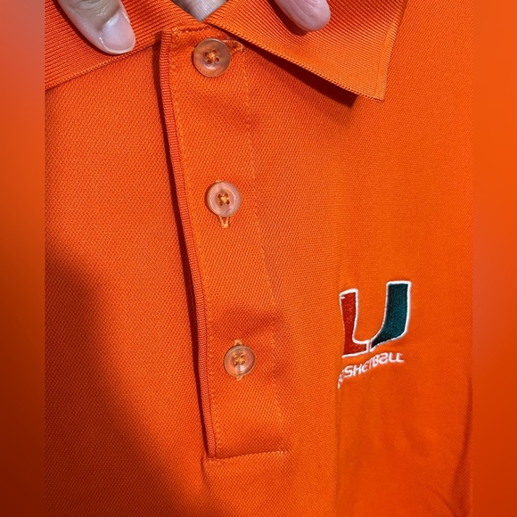 NIKE University of Miami Basketball Golf Men’s Polo Shirt | size XXL - Picture 10 of 11
